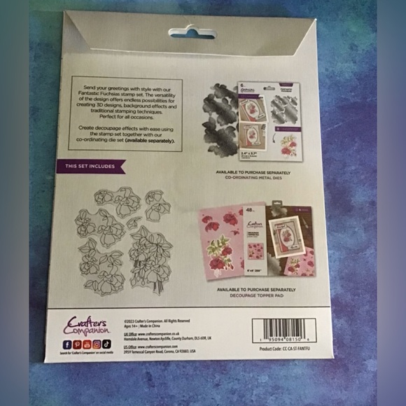 Crafter’s Companion Fantastic Fuchsia and Delightful Daisies Stamp Sets - Picture 3 of 5